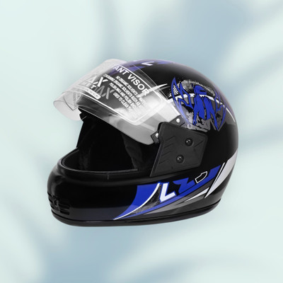 NOAX KING OF HELMET UNISEX OPEN FACE motorbike HELMET-Blue110 Motorbike Helmet(Blue)