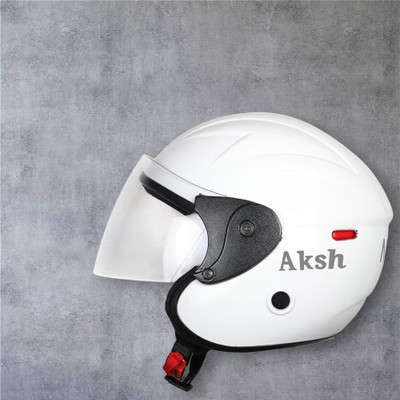 Font Unisex Full Face Helmet For Motorbikes -700-ABC Motorbike Helmet(White)