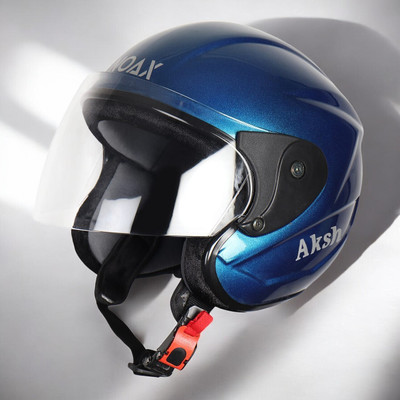 NOAX UNISEX SAFETY HELMET ONROAD HELMET- TWO WHEELER,BIKE & SCOOTER (SL-2426 Motorbike Helmet(Blue)