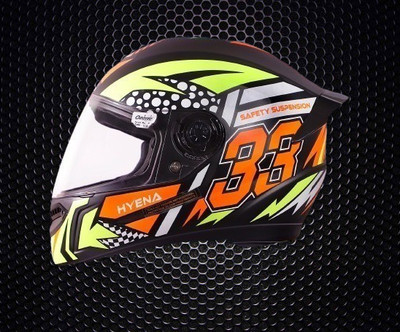 OZONE JBM_PRIME_HELMET_FULLFACE_GRADE 1_SAFETY AND STYLE_@V@_130 Motorbike Helmet(ORENGE BLACK)