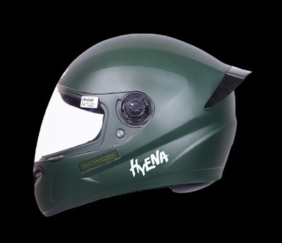 OZONE Zzz Hyena_FF_Unisex_freesize_Oz010 Motorbike Helmet(Green)