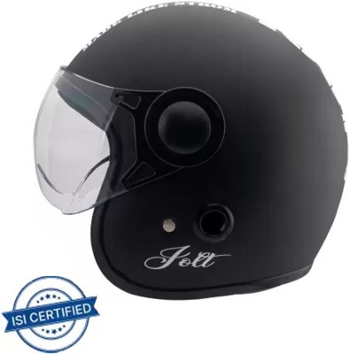 OZONE JBB_CLASS ONE HELMET_OPEN FACE_LIGHT WEIGHT_@SAFTEY@_05 Motorbike Helmet(Black)