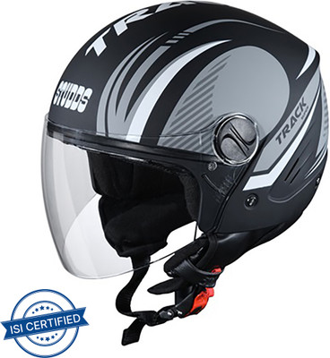 STUDDS TRACK D3 Motorbike Helmet(MATT BLACK N4)