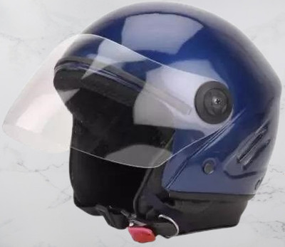 KIN Half Face Helmet_ISI certified_Blue25 Motorbike Helmet(Blue)