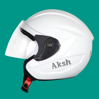 NOAX Kawach For Head NoX White Glossy Motorbike Helmet(White)