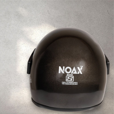 NOAX BRANDED ISI MARKED HELMET FOR UNISEX GENDER KEEP SAFE RIDING (SLFK-1376 Motorbike Helmet(Silver)