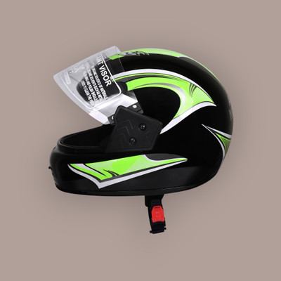 Font Helmet GOOD QUALITYFOR UNISEX for BIKE_-Green157B Motorbike Helmet(Green)