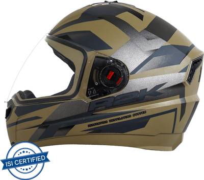 Steelbird Air SBA-1 R2K Full Face Graphics Helmet in Matt Desert Storm Grey Motorbike Helmet