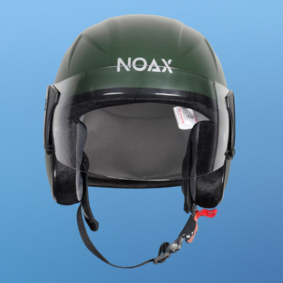 NOAX unisex open face helmet for safty565 Motorbike Helmet(Green)