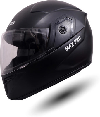 CINE STAR Max Pro Scratch Resistant Full Face Helmet sports Motorbike Helmet(Black)