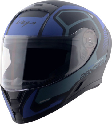 VEGA Ranger Crew Motorbike Helmet(Dull Black Blue)