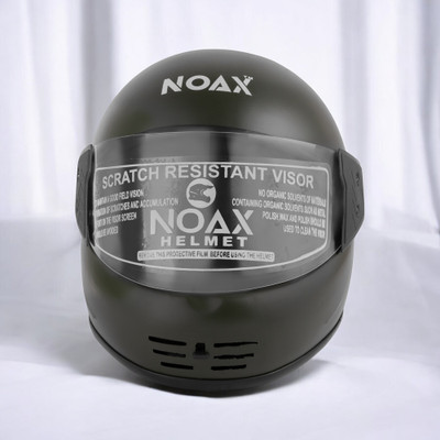 NOAX ISI marked helmet solid helmet((fk210 Motorbike Helmet(Black)