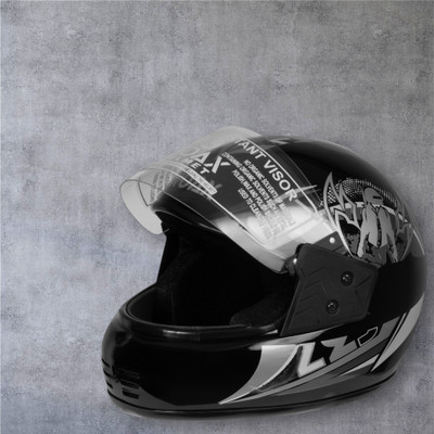 NOAX ISI MARKED KING OF HELMET UNISEX RIDDING HELMET TOP SELLING(DD-116 Motorbike Helmet(Silver)