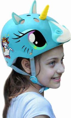 StreetJam Magic Unicorn Unisex Kids Helmets, 5-8Yrs Open Face Scooter, Skateboard & Cycling Helmet(Cyan Blue)