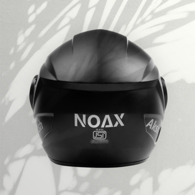 NOAX HALF FACE HELMET UNISEX ISI MARKED SOLID FOR RIDE(SL-529 Motorbike Helmet(Black)