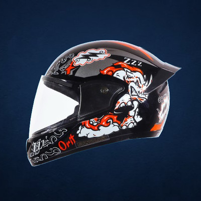 OZONE Full Face_Premium Helmet_Superior Quality_Unique Design_@v@G14 Motorbike Helmet(DARK BROWN)