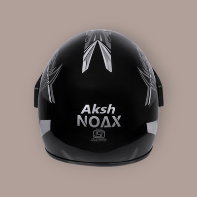 NOAX BRANDED ISI MARKED HELMET FOR UNISEX GENDER KEEP SAFE RIDING (SLFKSL_1205 Motorbike Helmet(Silver)