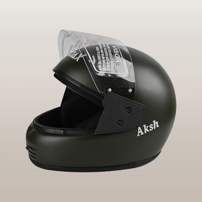 NOAX unisex full face good hard quality helmet @617 Motorbike Helmet(Grey)