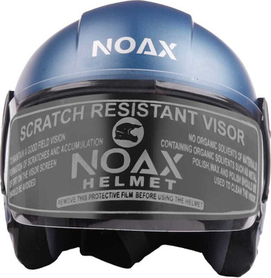 NOAX UNISEX HELMET ISI PROOFED SOLID HELMET BUY SURE@140 Motorbike Helmet(Blue)