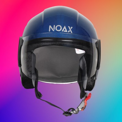 NOAX open helmetfor bike1111 Motorbike Helmet(Blue)