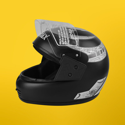 NOAX unisex full face quality good helmet @@257 Motorbike Helmet(Grey)
