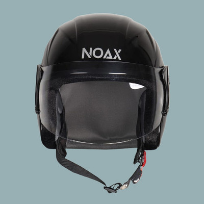 NOAX KING OF HELMET UNISEX OPEN FACE motorbike HELMET_33 Motorbike Helmet(Black)