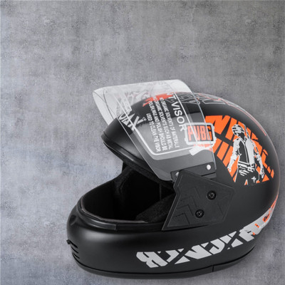 NOAX BRANDED ISI MARKED HELMET FOR UNISEX GENDER KEEP SAFE RIDING (SL_1418 Motorbike Helmet(Orange)