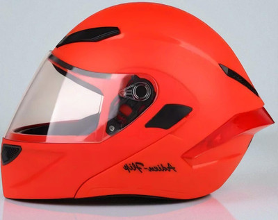 deletion Flip-Up, ABS Material, ISI Certified Unisex PC visor and Anti Odour Cloth (PP-1) Motorbike Helmet(Red)