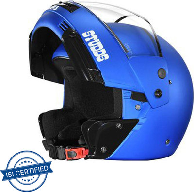 STUDDS Ninja Pastel Plain Motorbike Helmet(Matt Blue)
