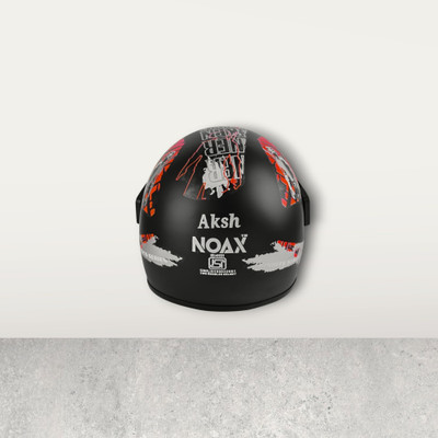 NOAX unisex safty helmet for riders_67-414-Red Motorbike Helmet(Red)