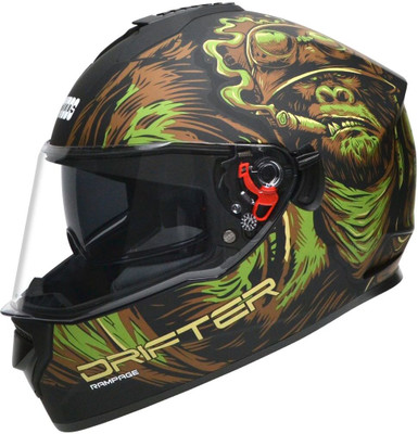 STUDDS Drifter D3 Motorbike Helmet(Matt Black N3)