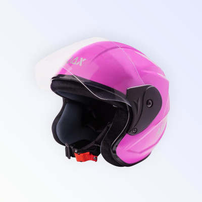 NOAX ISI MARKED HELMET FOR SAFTY RIDDING UNISEX FK)683 Motorbike Helmet(Pink)