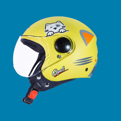 OZONE Prime Helmet_OpenFace_for Safety_Premium quality_LG@a@08 Motorbike Helmet(Yellow)