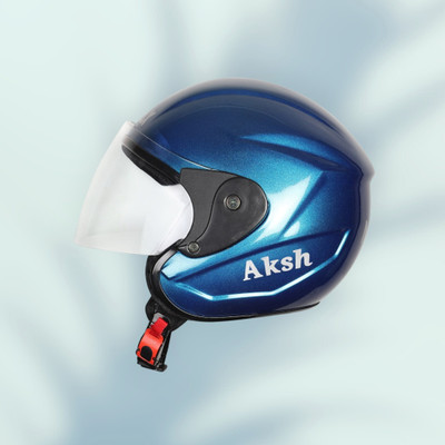 NOAX ISI marked helmet solid helmet((fk94 Motorbike Helmet(Blue)