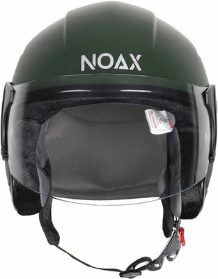 NOAX ISI marked helmet solid helmet((fk34 Motorbike Helmet(Military green)