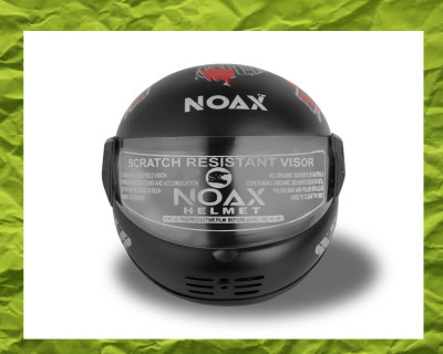 NOAX ISI MARKED FULL FACE HELMET FOR SAFE RIDING UNISEX BUYY_451 Motorbike Helmet(Red)