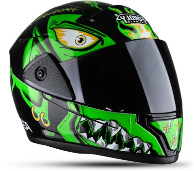 FOROLY Rado Bali with Anti UV Unbreakable Visor ABS Material, Unisex (ZX-1) Motorbike Helmet(Red)