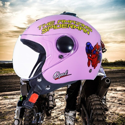 OZONE JSR_OPEN-FACE_HELMET_JBB_SUPER QUALITY_SAFETY_ABVG_@27 Motorbike Helmet(Pink)