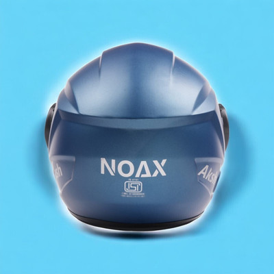 NOAX HALF FACE HELMET UNISEX ISI MARKED SOLID FOR RIDE(SL-419 Motorbike Helmet(Blue)