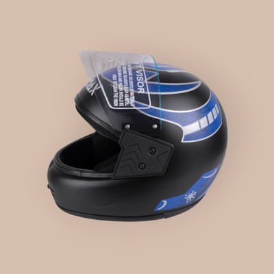 NOAX HELMET KING FULL FACE & ISI MARKED FOR UNISEX ((SL-303 Motorbike Helmet(Blue)