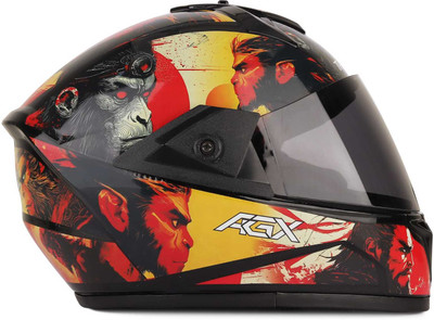 IRONVAULT Fighter Hanuman Ji ISI Certified Unisex Bike/Scooty Motorbike Helmet(Multicolor)