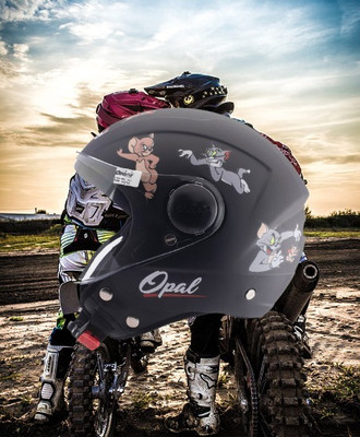 OZONE JSR_OPEN-FACE_HELMET_JBB_SUPER QUALITY_SAFETY_ABVG_@13 Motorbike Helmet(Black)