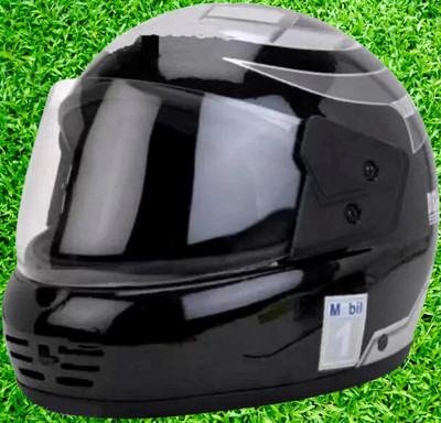 KIN Full Face Helmet_ISI certified_Silver44 Motorbike Helmet(Silver)