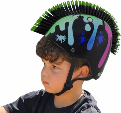 StreetJam Slime Hawk Unisex Kids Helmets, 8-13Yrs Open Face Scooter, Skateboard & Cycling Helmet(Black)