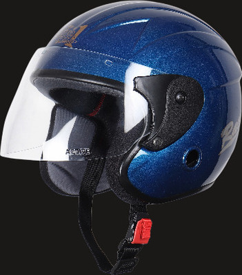 nextin nano_163 Motorbike Helmet(Blue)