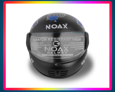 NOAX ISI MARKED FULL FACE HELMET FOR SAFE RIDING UNISEX BUYY_60 Motorbike Helmet(Blue)
