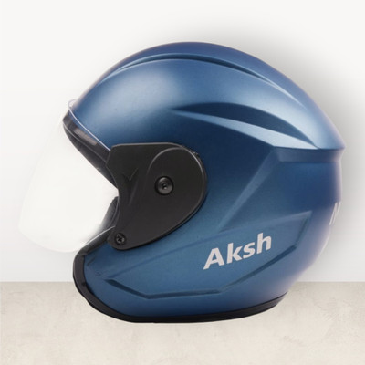 NOAX SAFETY HELMET FOR ONROAD RIDDING SOLID MATERIAL-TWO WHEELER(SLFK-AT-246 Motorbike Helmet(Blue)