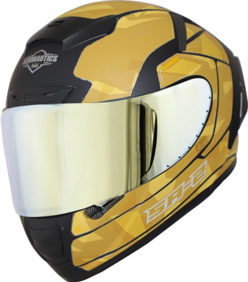 Steelbird SA-2 Escape Motorbike Helmet(MAT BLACK+D.STORM)