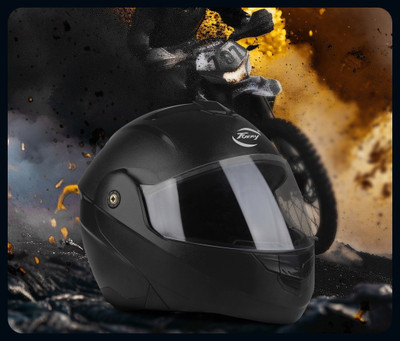 fuery Transparent flipup TFU-10_New Motorsports Helmet(Black)