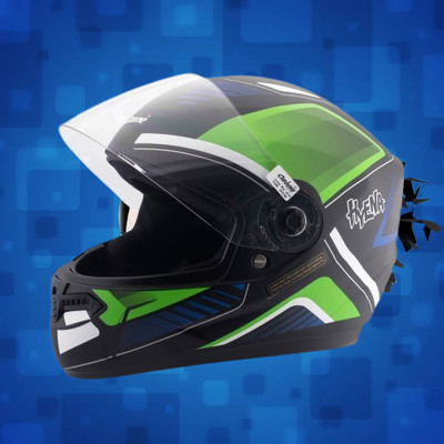 OZONE Superior Helmet_full face_Hyna_VG_21@04 Motorbike Helmet(GREEN-BLACK)